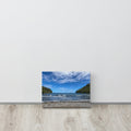 Honomanū Bay canvas print — Maui black sand beach on the Road to Hana, Hawaii coastal wall art